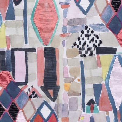 Sevita Stacy Garcia Modern Abstract Handmade Decorative Throw Pillow