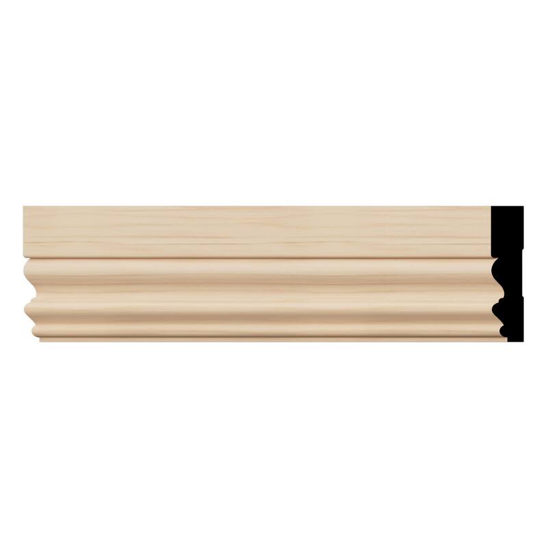 VICC 11/16-in D x 3-1/2-in W x 96-in L Americraft Solid Hardwood Stain Grade Victorian Casing Moulding - Alder