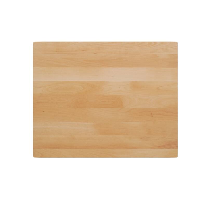 Rectangular Solid Wood Commercial Tabletop with 22" x 22" Dining Height X-Base