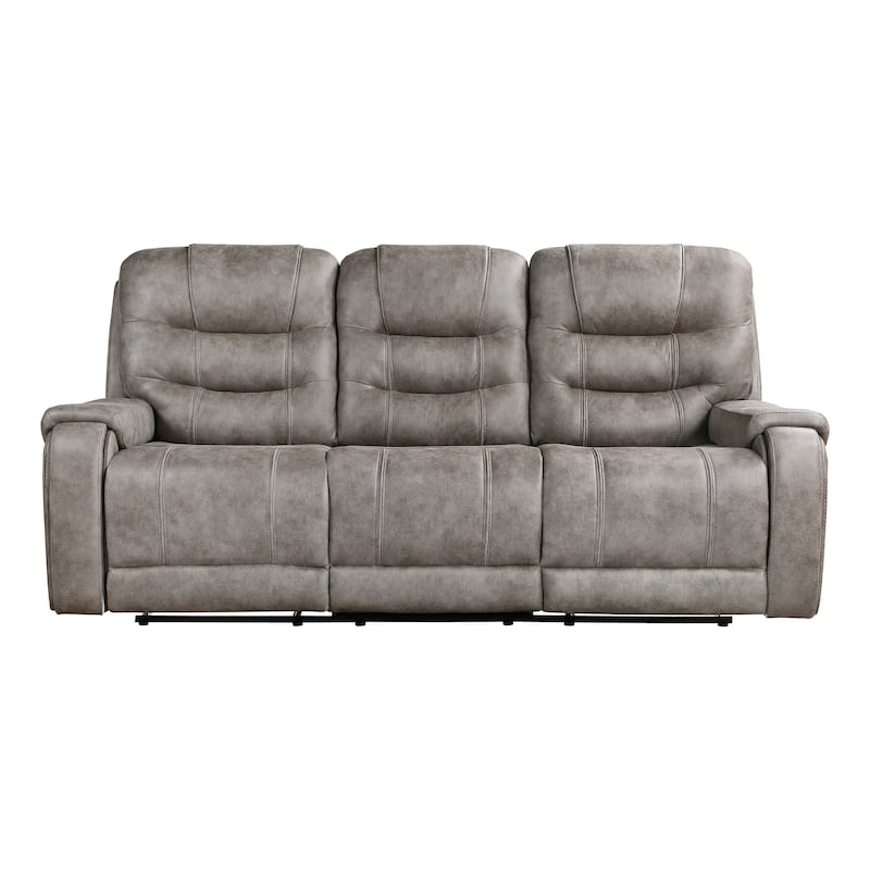 Fremont & Park Gerald 2-Piece Microfiber Manual Reclining Sofa Set - Tab Pull Motion