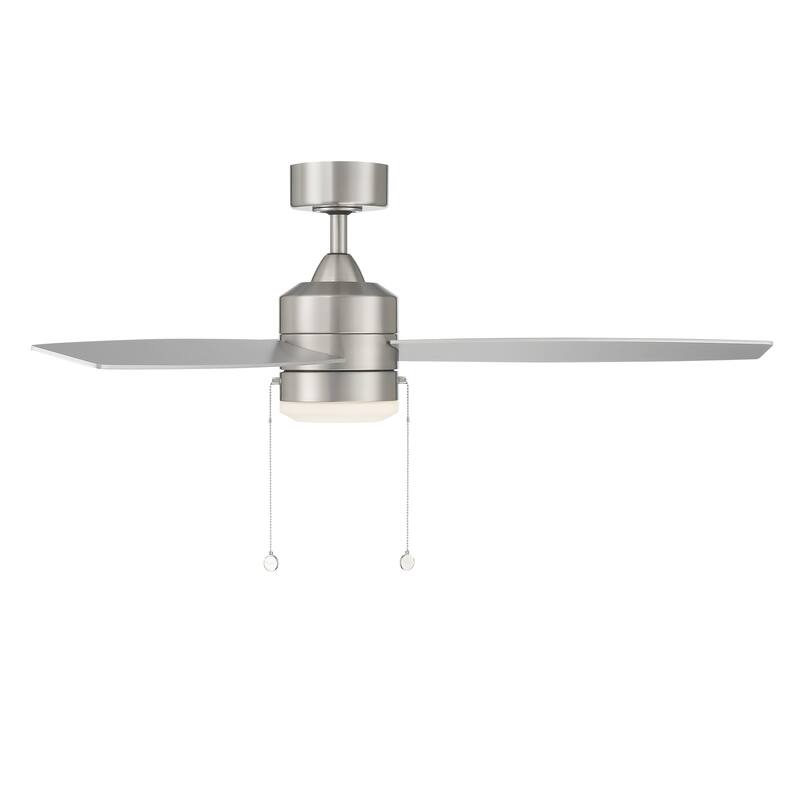 Atlantis Indoor/Outdoor 3-Blade Pull Chain Fan 52in w/3000K Light Kit - 52 Inches