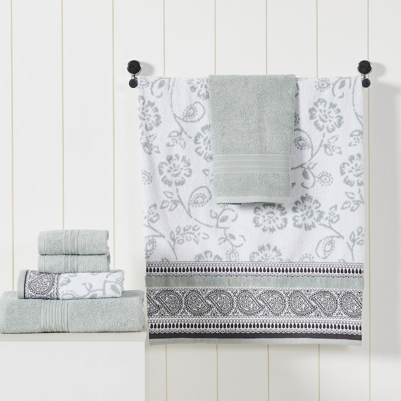Modern Threads Ophelia 6-Piece Yarn Dyed Jacquard Towel Set