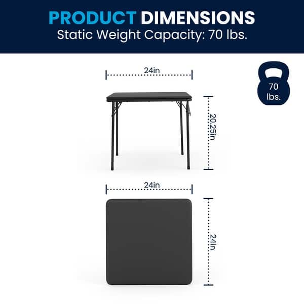 dimension image slide 2 of 4, Kids Colorful 3 Piece Folding Table and Chair Set