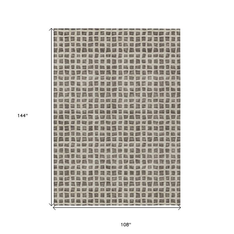 HomeRoots Geometric Transitional Rectangle Outdoor Rug