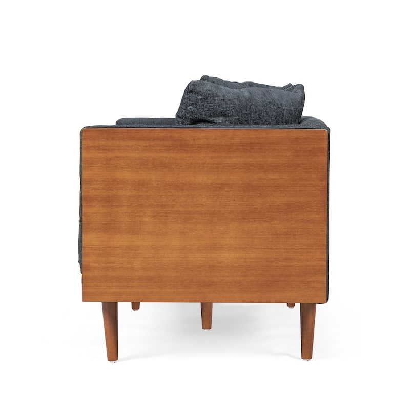 Borah Tufted Loveseat with Accent Pillows by Christopher Knight Home