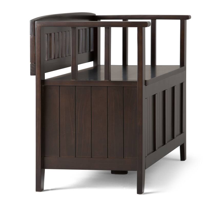 WYNDENHALL Normandy Solid Wood 48-inch Entryway Storage Bench
