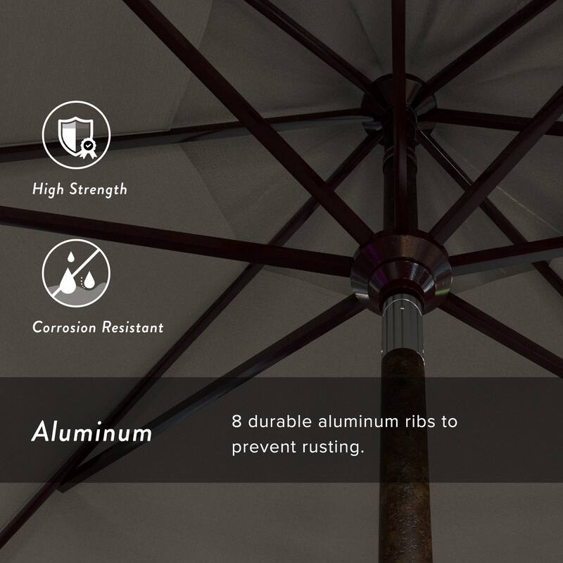 North Bend 11-foot Crank Open Bronze Umbrella by Havenside Home