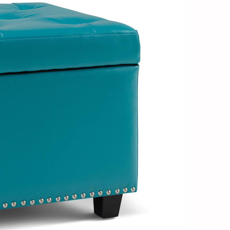 WYNDENHALL Springfield 48 inch Wide Rectangle Storage Ottoman