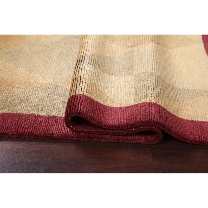 Vegetable Dye Oriental Nepalese Area Rug Wool Hand-knotted Carpet - 4'0" x 6'0"