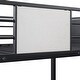 preview thumbnail 5 of 7, Furniture of America Jown Modern 2-Piece Black and White Metal Bunk Bed with Trundle Set