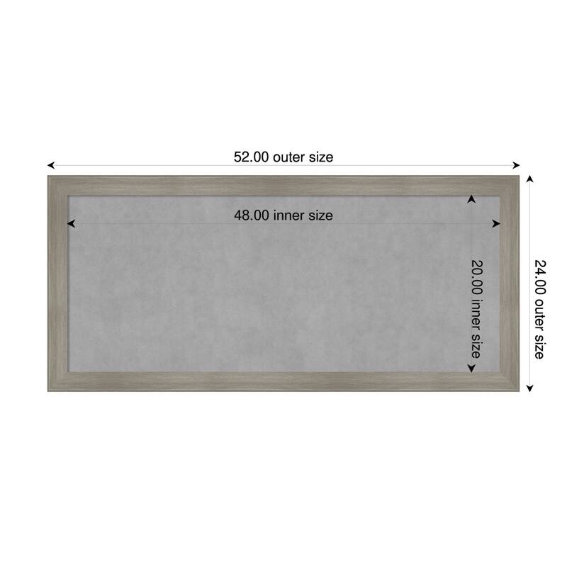 Amanti Art Grand Cherry Narrow Framed - 52 x 24 in - Grand Greywash Narrow