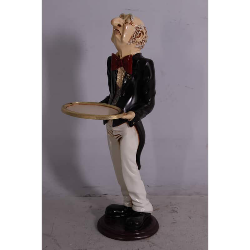 Uppity Connoisseur Butler with Tray 37 Inch Tall