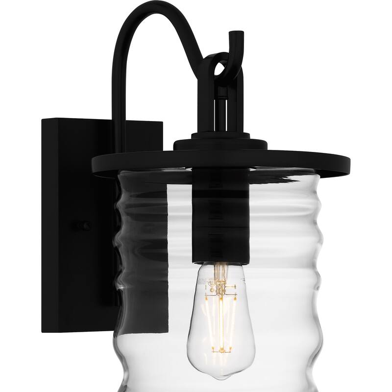 Noland 1-Light Matte Black Outdoor Wall Lantern
