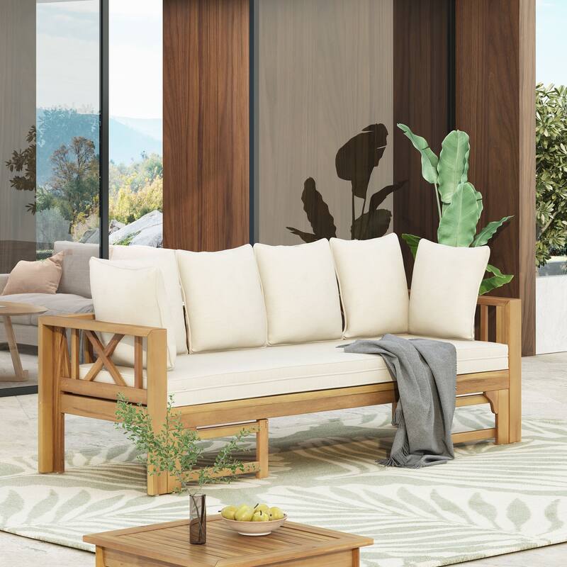 Long bench sofa bed