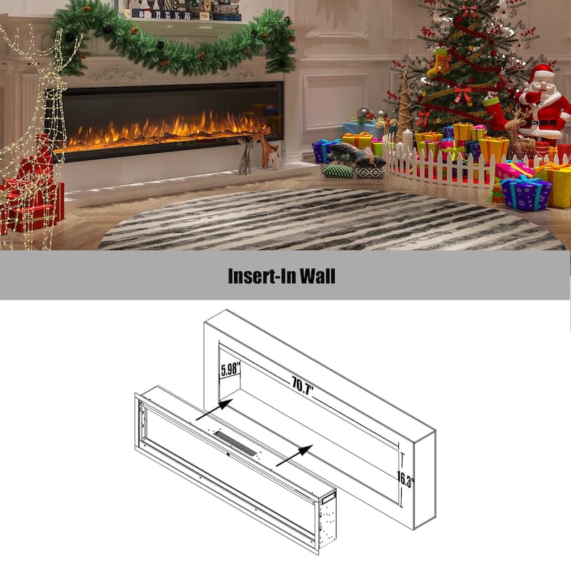 Built-in Wall-mounted Freestanding Electric Fireplaces