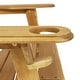 preview thumbnail 40 of 49, Bellwood Outdoor Acacia Wood Folding Adirondack Chairs (Set of 2) by Christopher Knight Home