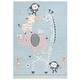 preview thumbnail 14 of 47, SAFAVIEH Carousel Kids Miharu Animal Rug 3'3" x 5'3" - Blue