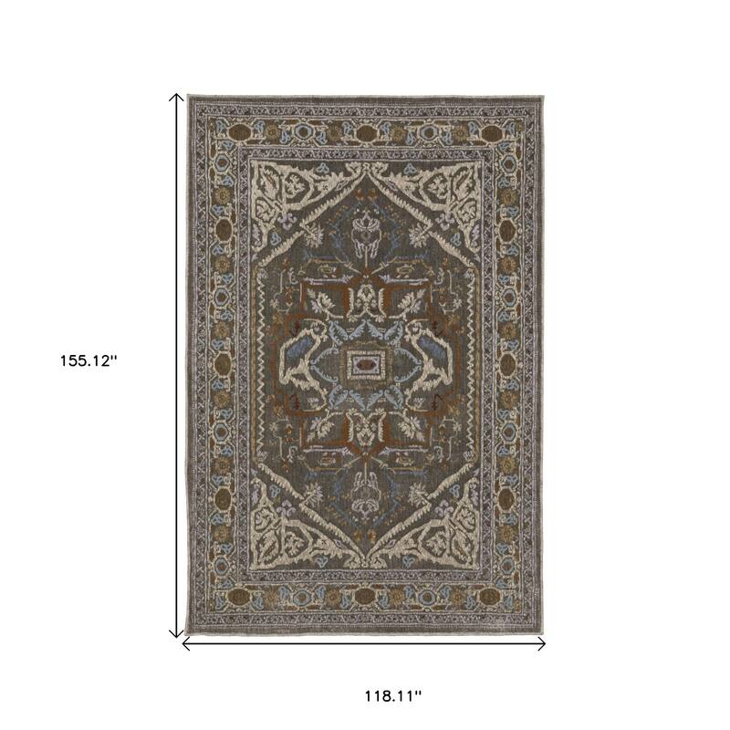 HomeRootsMedallion Traditional Runner Area Rug
