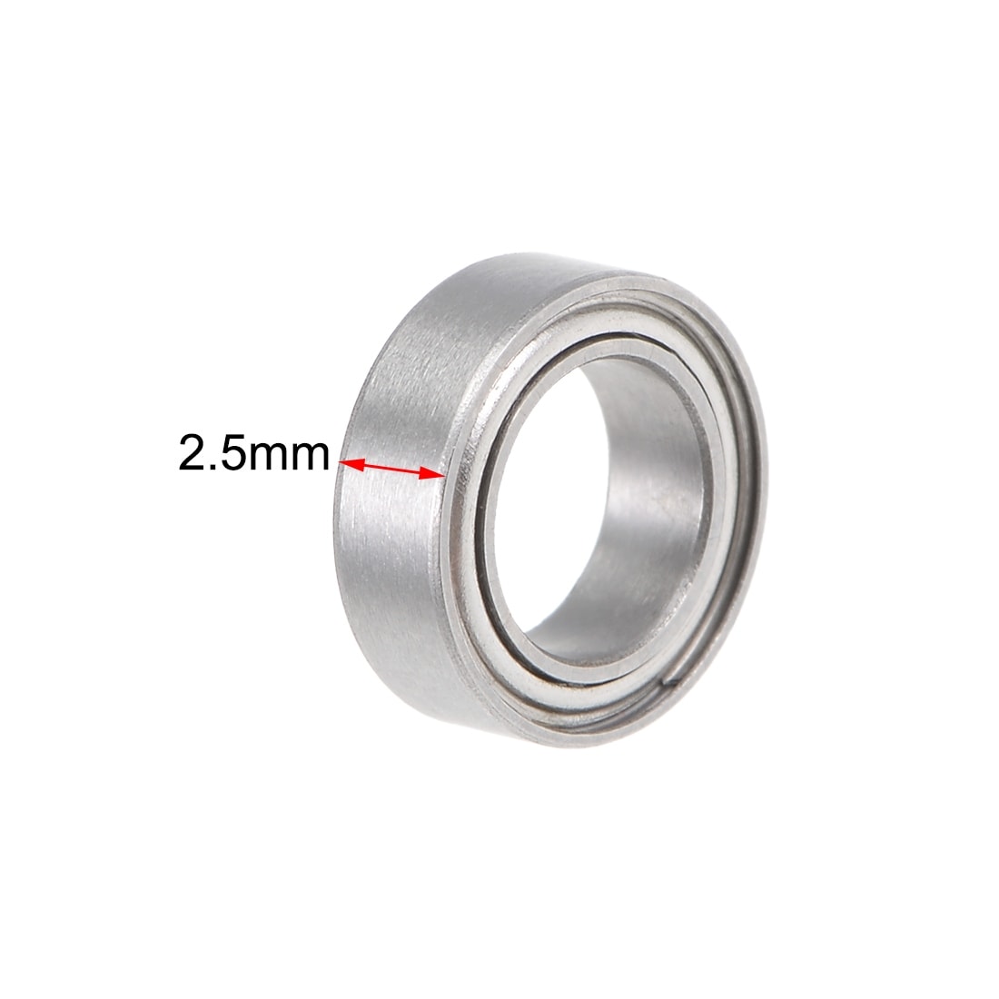 3x6x2.5 mm 5 PCS MF63zz Flange Metal Double Shielded Ball Bearing Bearings