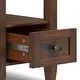 preview thumbnail 27 of 62, WYNDENHALL Norfolk SOLID WOOD 14 inch Wide Rectangle Transitional Narrow Side Table - 14 Inches wide