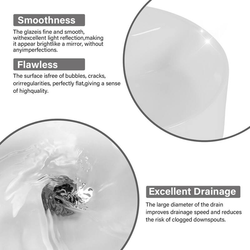 15.9" Round Countertop Ceramic Washbasin