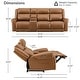 preview thumbnail 51 of 85, Leo Power Wall Hugger Reclining Sofa with Multi-Function Console