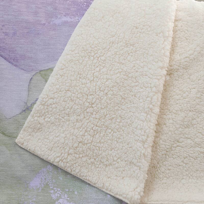 Premium Machine Washable Abstract Contemporary Sherpa Throw Blanket