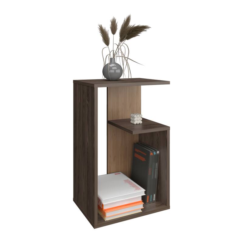 Side Table 25" H, 1 Shelf,full assembly required,FSC Certified CPSIA Compliant