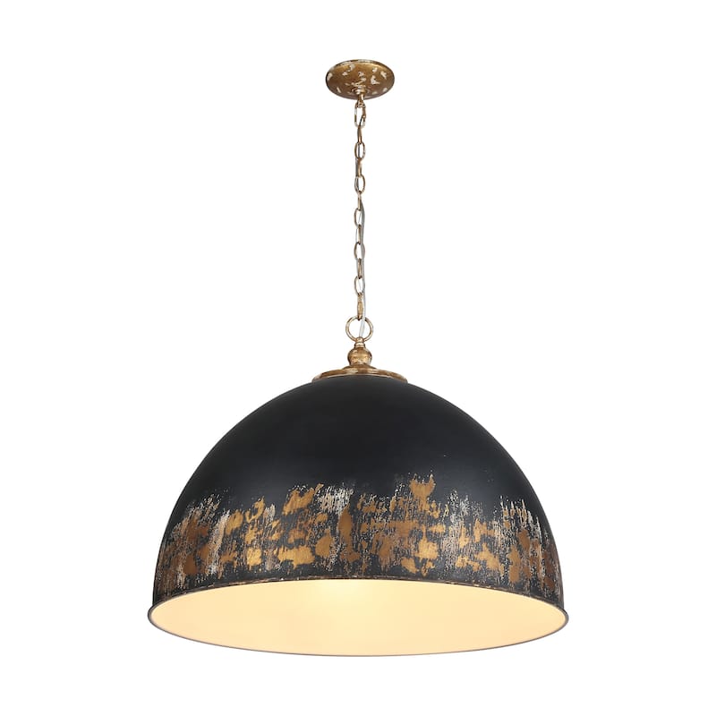 Golden Lighting Alison 8-light Pendant in Vintage Gold and Weathered Black Iron shade - 8 Light Pendant