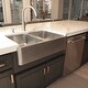preview thumbnail 6 of 5, Lange Crafted Stainless Steel 32" Double Bowl Farmhouse Apron Front Undermount Kitchen Sink
