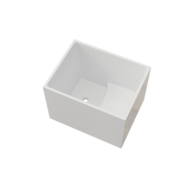 51'' Freestanding Acrylic rectangular Soaking Bathtub