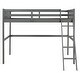 preview thumbnail 5 of 7, Contemporary Twin over Full Loft Bed with Cabinet - Sleek Bunk Bed Includes Hardware
