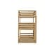 preview thumbnail 13 of 18, Rubber Wood Detachable Triple Twin Bunk Bed with Two Built-in Ladders,Guardrails,Kids and Baby