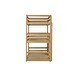 preview thumbnail 8 of 11, Rubber Wood Detachable Triple Twin Bunk Bed with Two Built-in Ladders,Guardrails