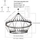 preview thumbnail 14 of 13, Modern Farmhouse Chandelier 2 Tier Large Black Wagon Wheel Chandeliers