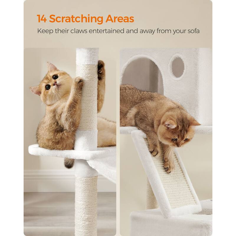 Multi-Level Cat Tree with Perches Caves and Scratching Posts