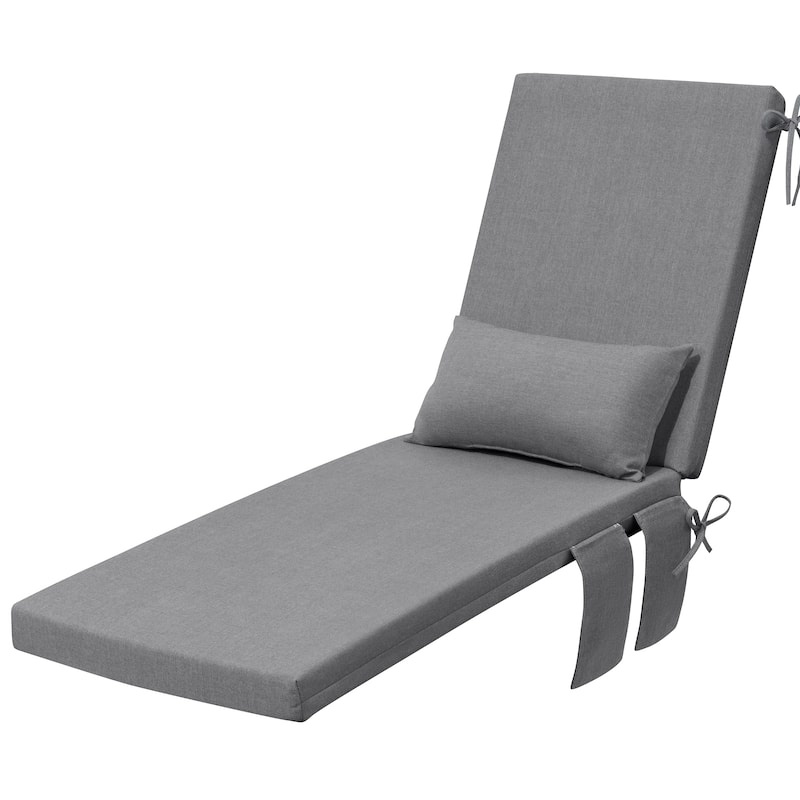 Outdoor Lounge Chair Cushions Patio Chaise Lounge Chair Seat Cushion with Pillow
