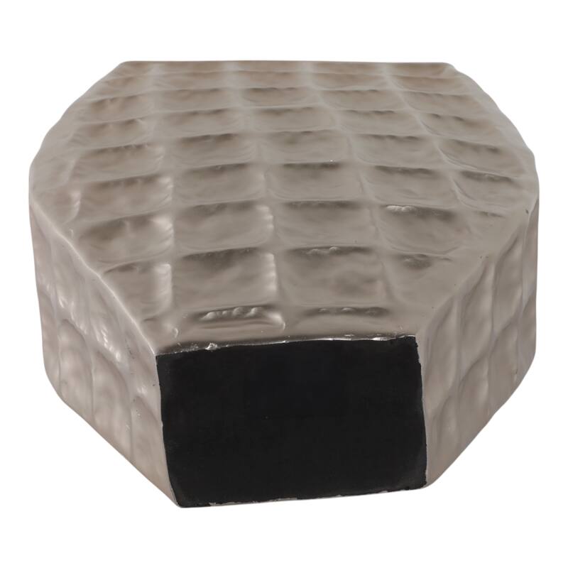 Aluminum Planter Textured Geometric Tapered Square Modern Accent