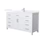 Option White / White Quartz Top / Brushed Nickel Hardware