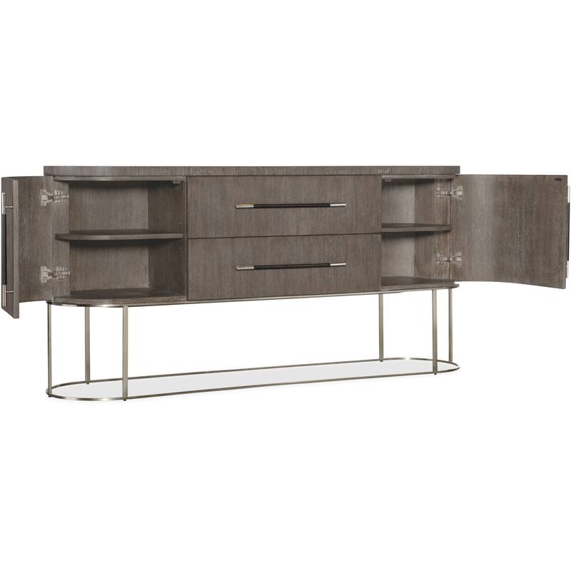 Hooker Furniture 6850-75907 Modern Mood 76" Wide Oak and Metal Buffet