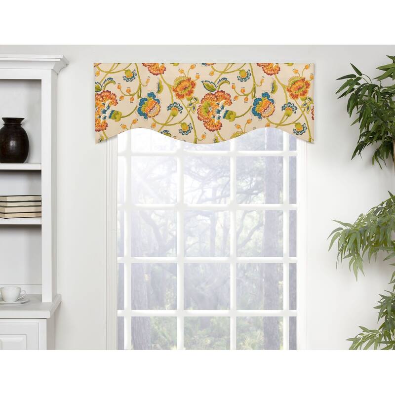 Canterbury floral shaped valance
