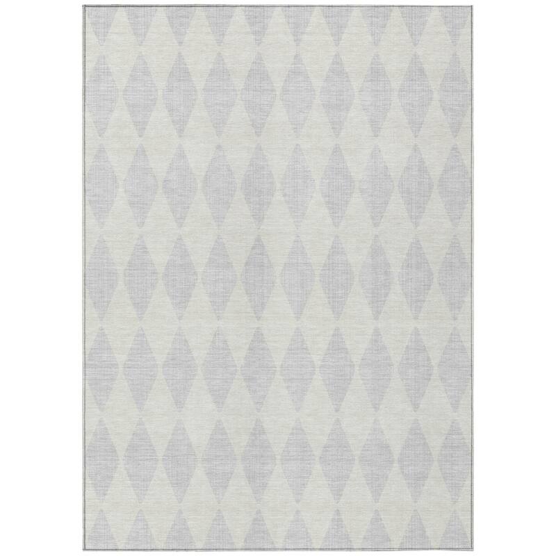 HomeRoots Geometric Transitional Rectangle Outdoor Rug