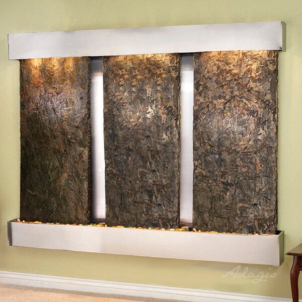 Deep Creek Falls Fountain - Stainless Steel - Squared Edges - Choose Options