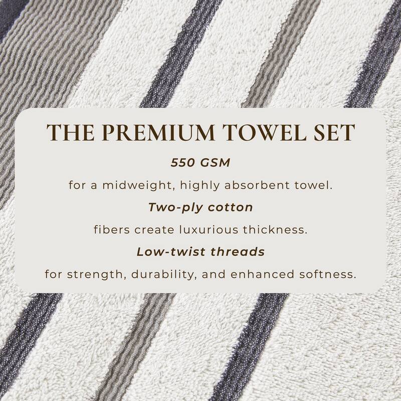 Linery & Co. Luxury Cotton Decorative Towel Set.