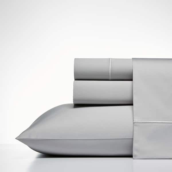 Nautica Regatta Sateen Cotton Luxury Bed Sheet Set - King - Grey