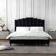 preview thumbnail 51 of 55, Tufted Upholstered Platform Bed with Sturdy Center Legs and Elegant Headboard for Bedroom by HULALA HOME