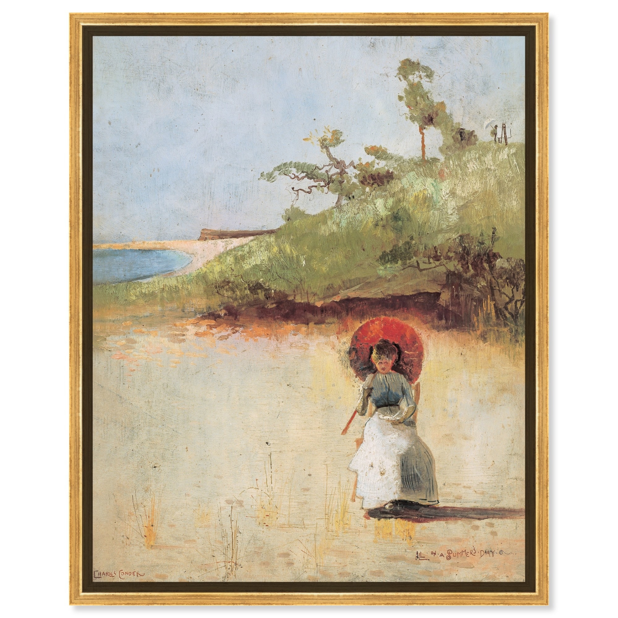 All On A Summer S Day Canvas Vintage Classic Portrait by Art Remedy