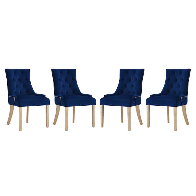 Copper Grove Vodice Vintage Velvet Dining Chairs (Set of 4)