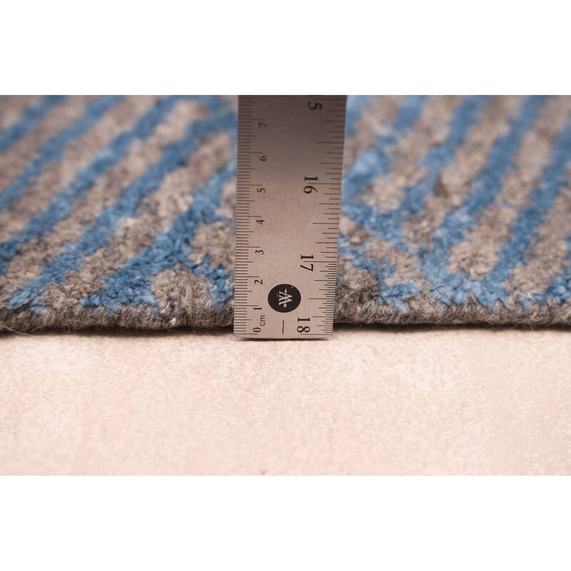 ECARPETGALLERY Hand Loomed Elysian Grey Rug - 5'1 x 7'6