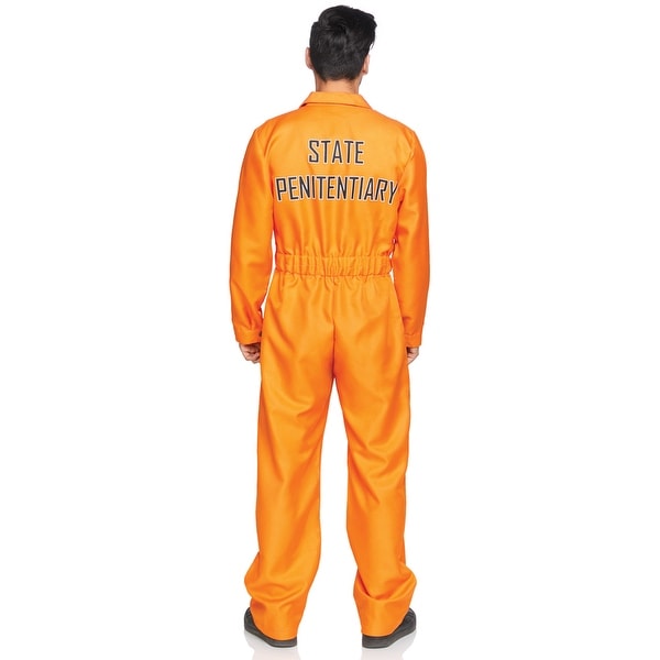 Gefangener County jail Sträfling Gr Overall orange Herren Kostüm #5842 M 50 